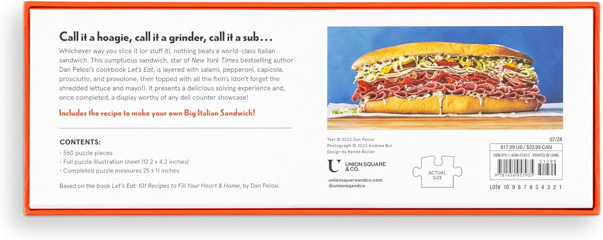 The Big Italian Sandwich Puzzle: 560-Piece Jigsaw Puzzle