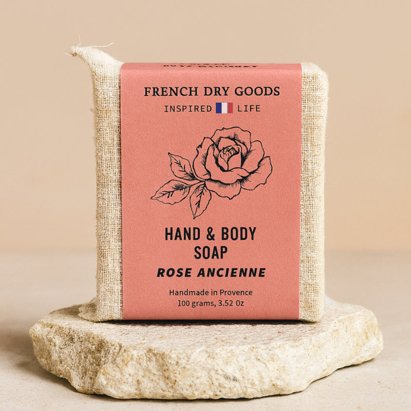 Olive Oil Hand & Body Soap (Rose Ancienne)