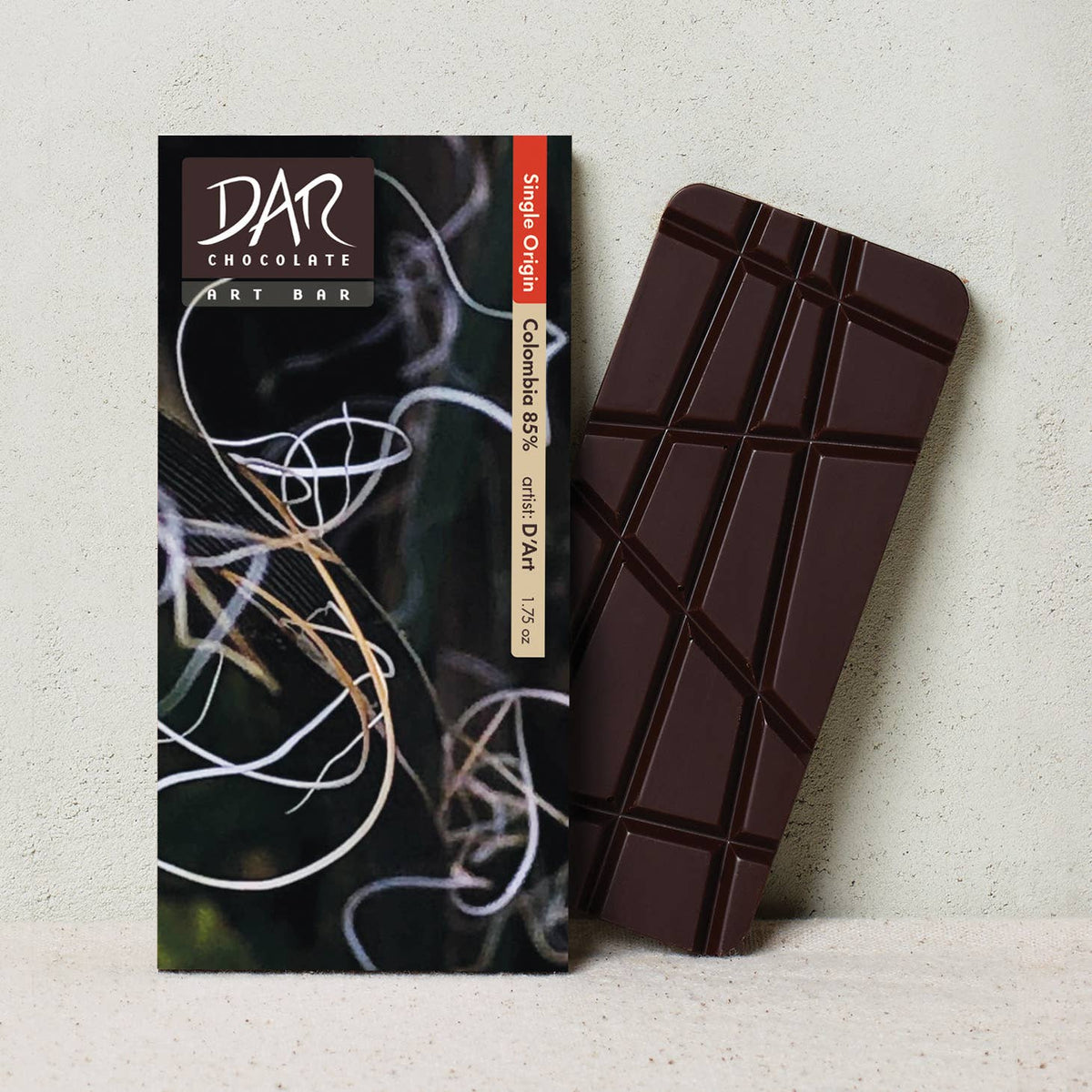 Art Bar: Single Origin Colombia Dark Chocolate Bar 85% Cacao