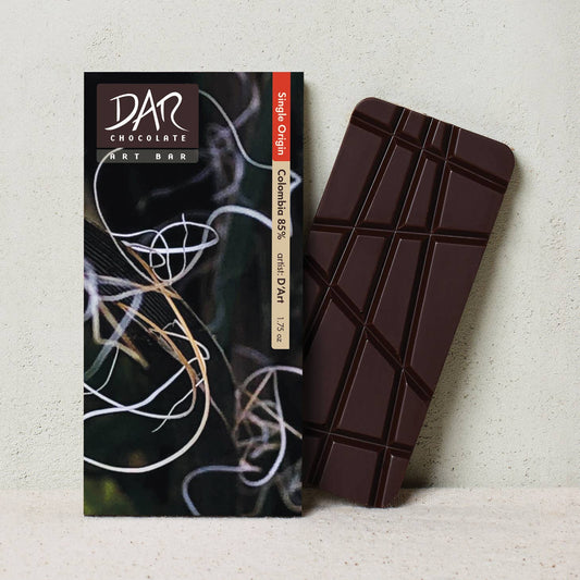 Art Bar: Single Origin Colombia Dark Chocolate Bar 85% Cacao