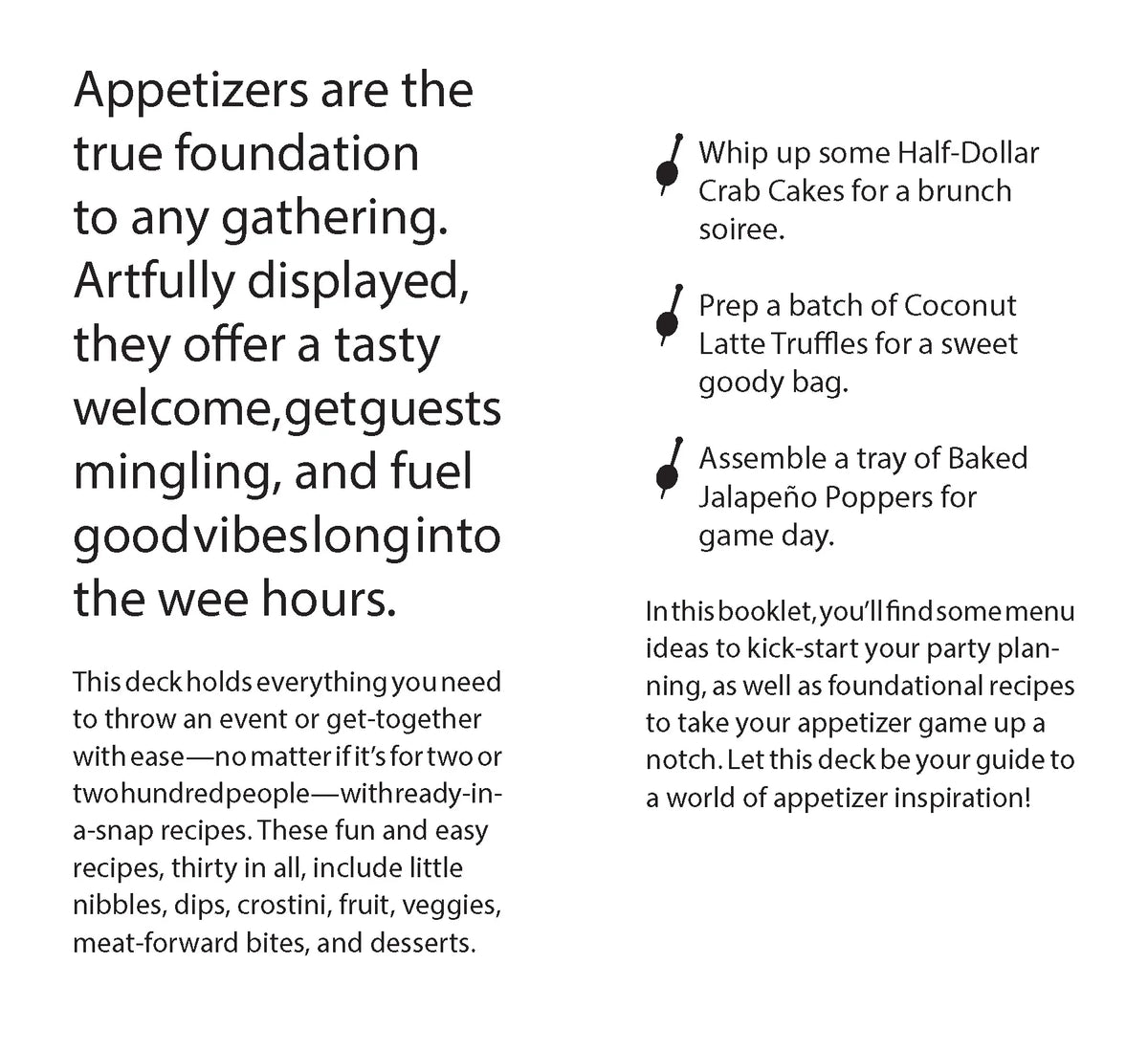 The Appetizer Deck: 30 Simple, All-Occasion Recipes
