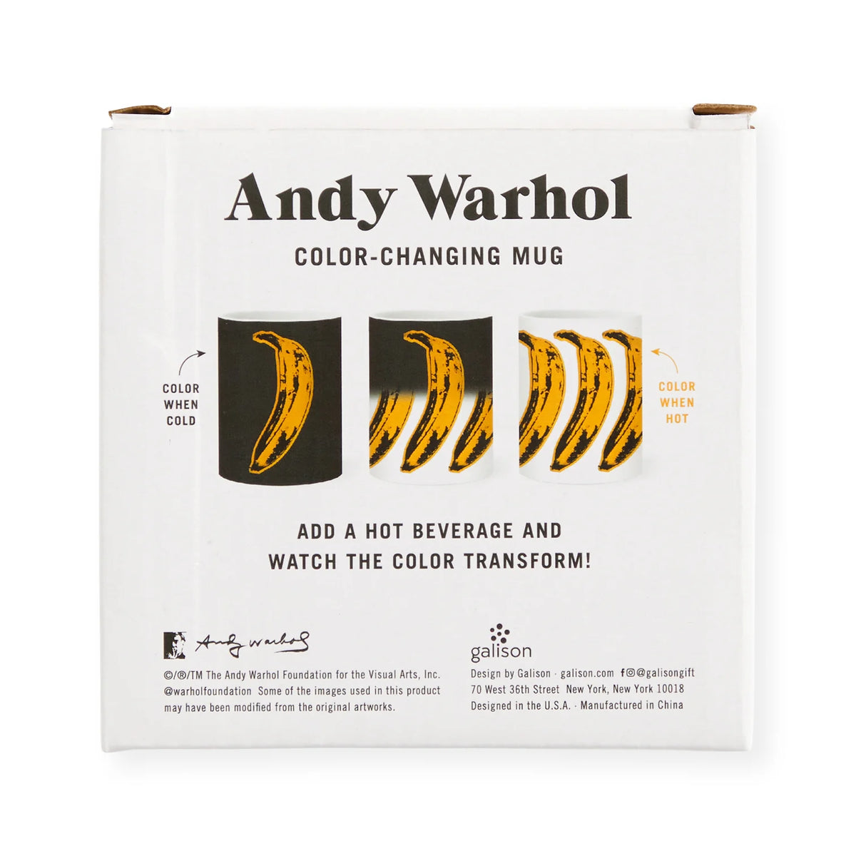 Warhol Banana Color Changing Ceramic Mug