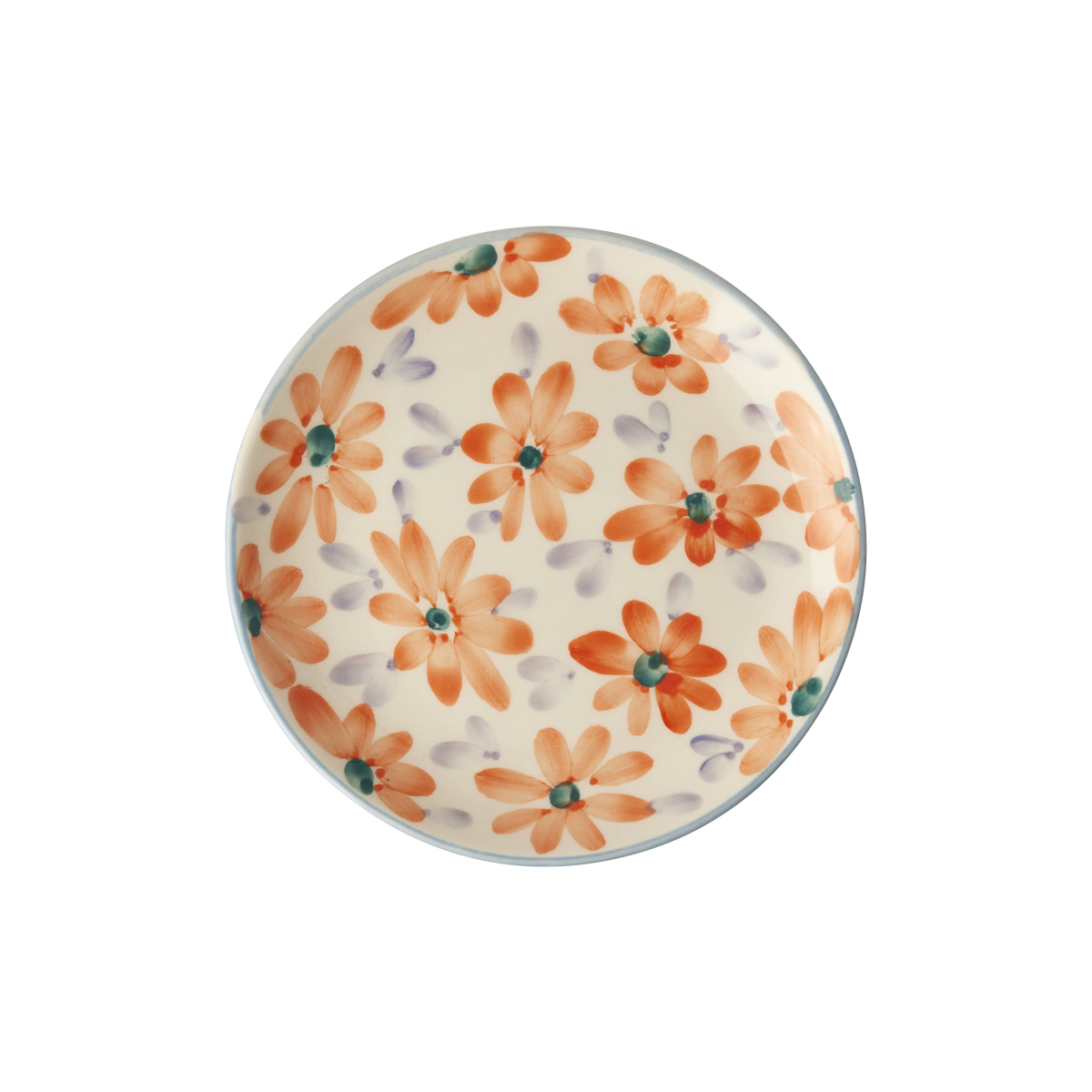 Hand-Painted Dessert Plate