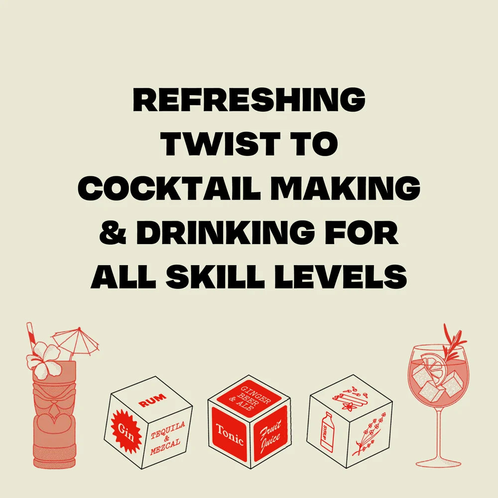 Cocktail Dice: Liquors, Mixers, and More