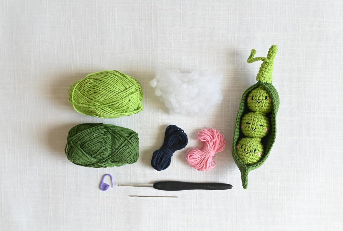 Crochet Your Veggies Amigurumi Kit Peapod