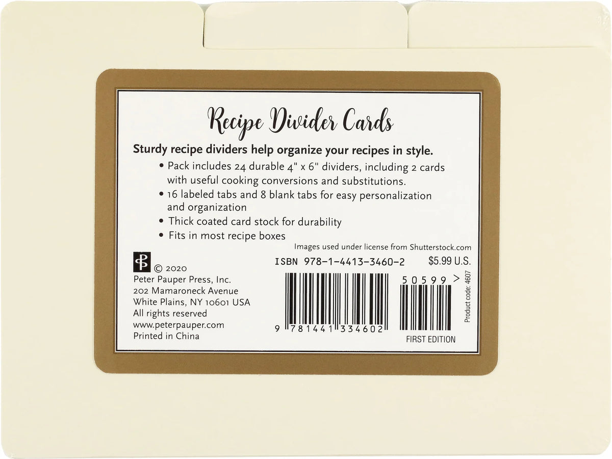 Recipe Divider Refills