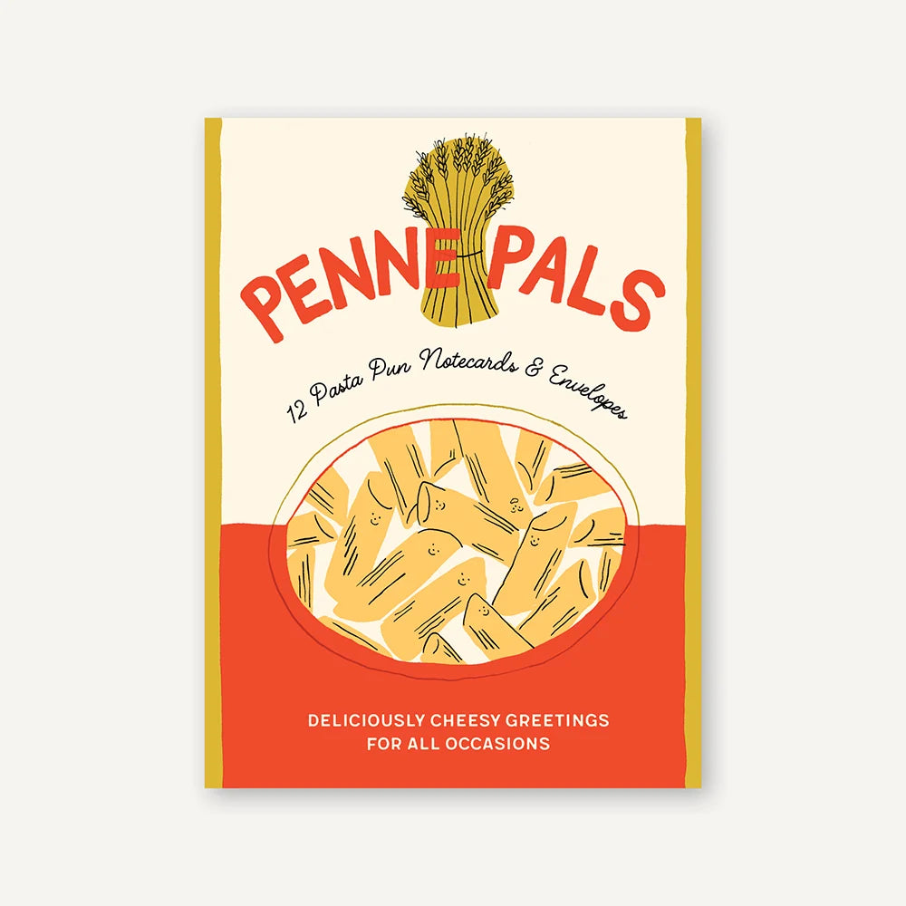 Penne Pals: 12 Pasta Pun Notecards & Envelopes