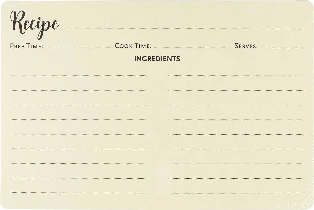 Recipe Card Refill Pack (50 Cards)