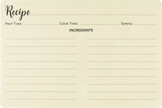 Recipe Card Refill Pack (50 Cards)