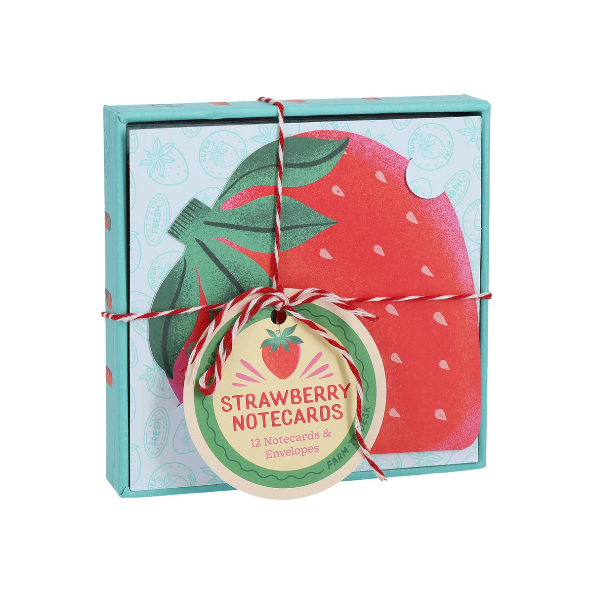Paper Produce Strawberry Notecards: 12 Notecards & Envelopes