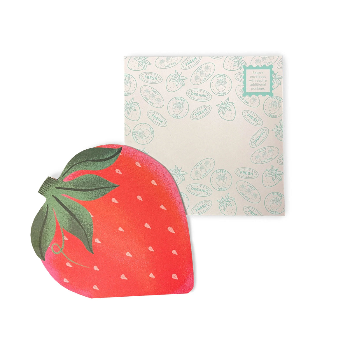 Paper Produce Strawberry Notecards: 12 Notecards & Envelopes