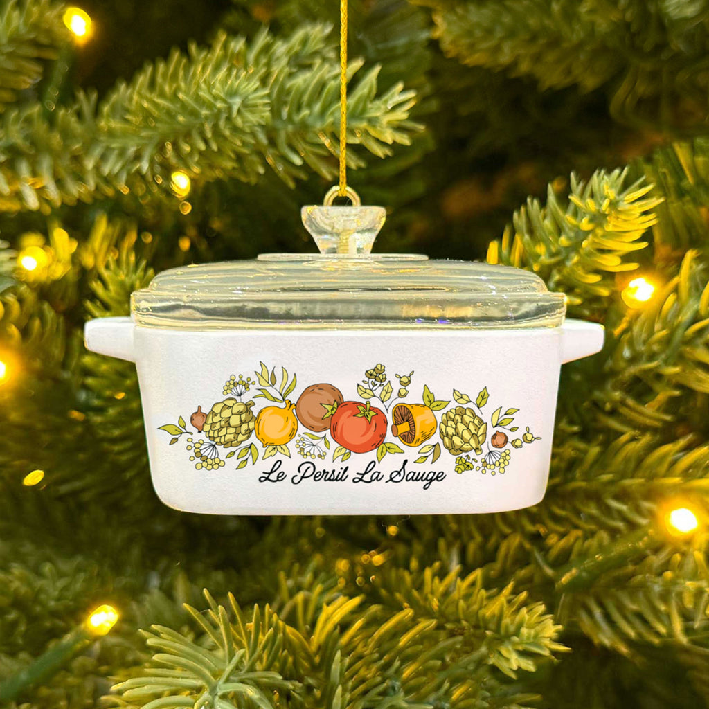 Mini Spice of Life Ornament – Corning Ware–Inspired Casserole